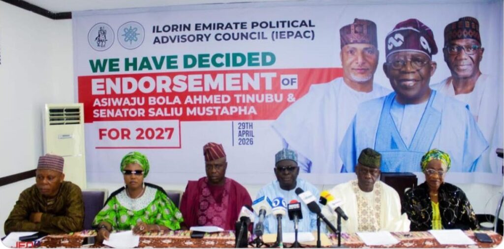 Ilorin Emirate Council endorsed President Bola Tinubu and Senator Mustapha Saliu as president and Kwara governor